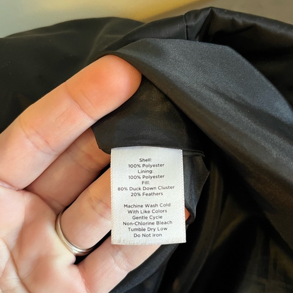 Talbots Women’s Duck Down Shawl Collar Puffer Coat - Picture 3 of 6